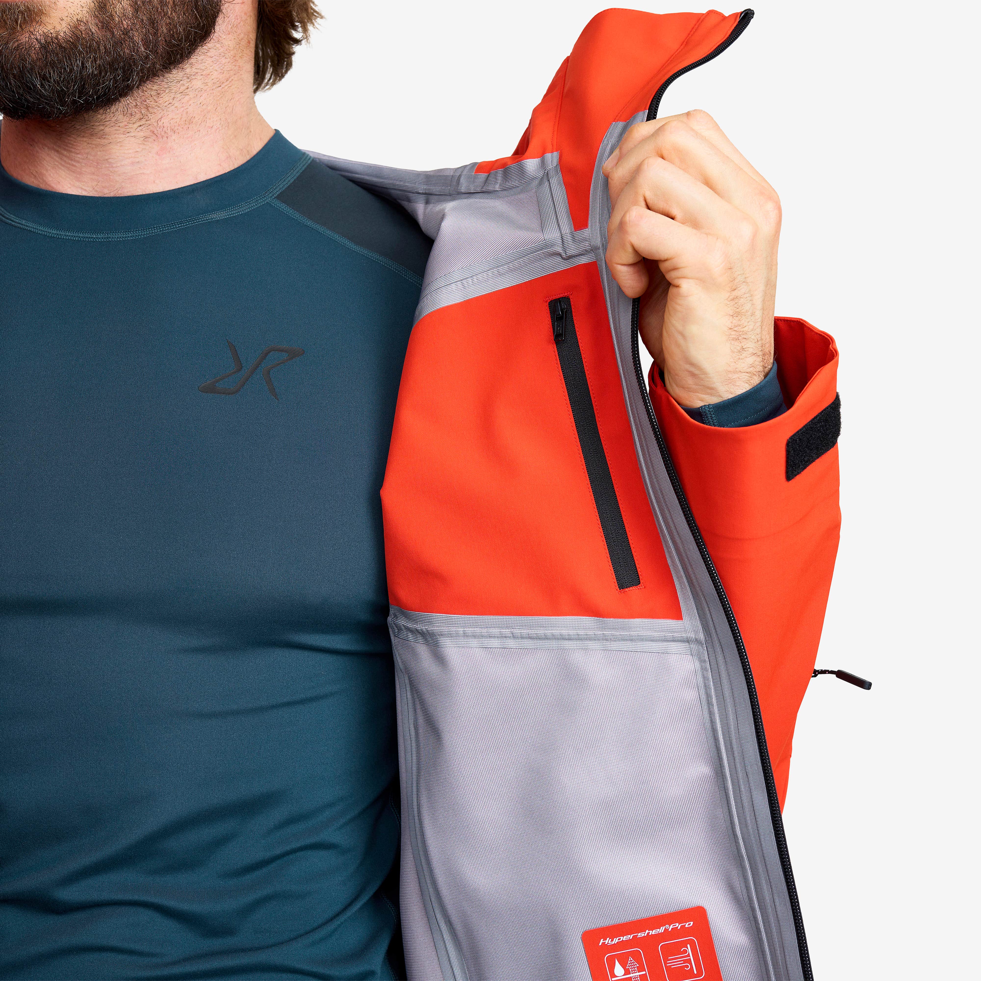 Cyclone 3L Shell Jacket Herre Pureed Pumpkin