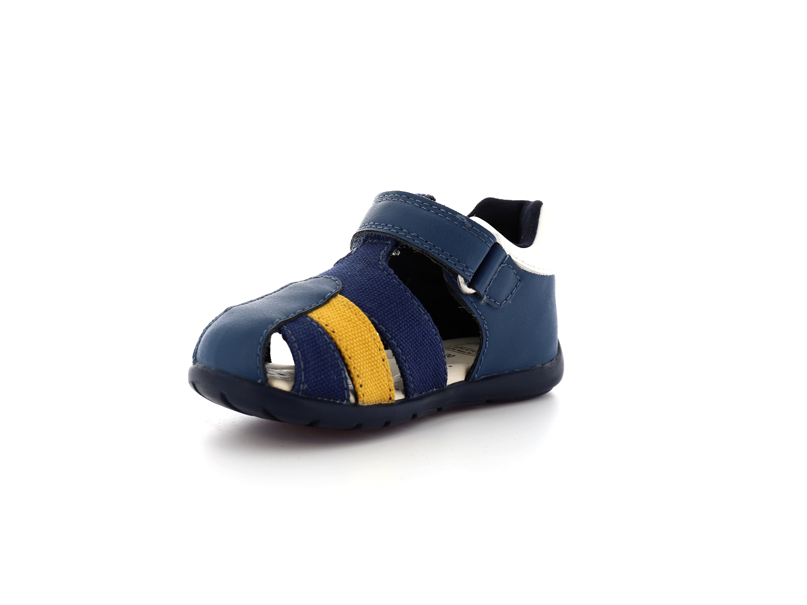 Geox-B ELTHAN BOY B451PC Matières combinées Bleu-Jaune