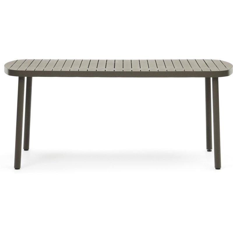 Table d'extérieur Joncols - structure aluminium  verte L 180 x  P 90 cm
