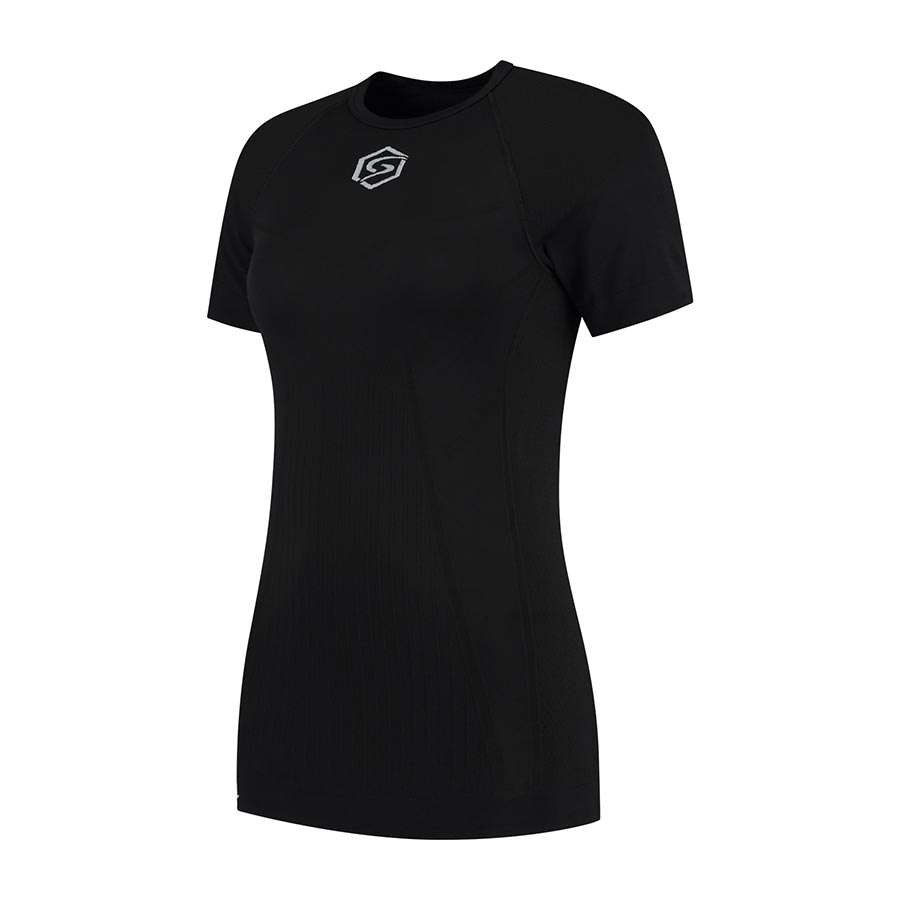 FUTURUM Xtra Cool Recycled Ondershirt Korte Mouwen Zwart Dames