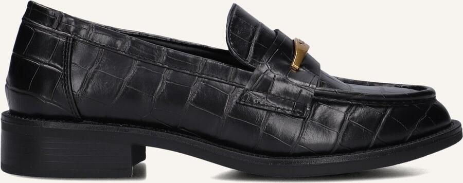 Mexx Zwarte Loafers met Krokodillenprint voor Dames