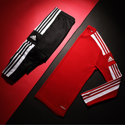 Tee Shirt De Sport Manches Longues A Bandes Squad 21 GN5791 Rouge