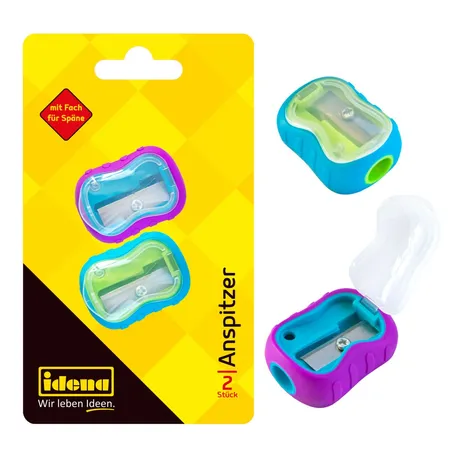 Idena 11538 Anspitzer gummiert 2er Set