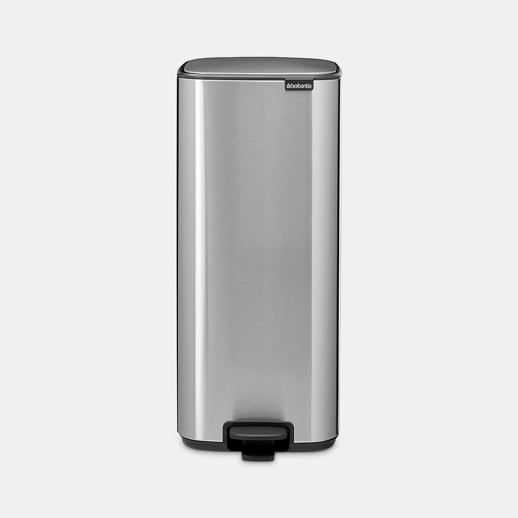 Bo Pedaalemmer, 30 liter, stil sluitend, kunststof binnenemmer - Matt