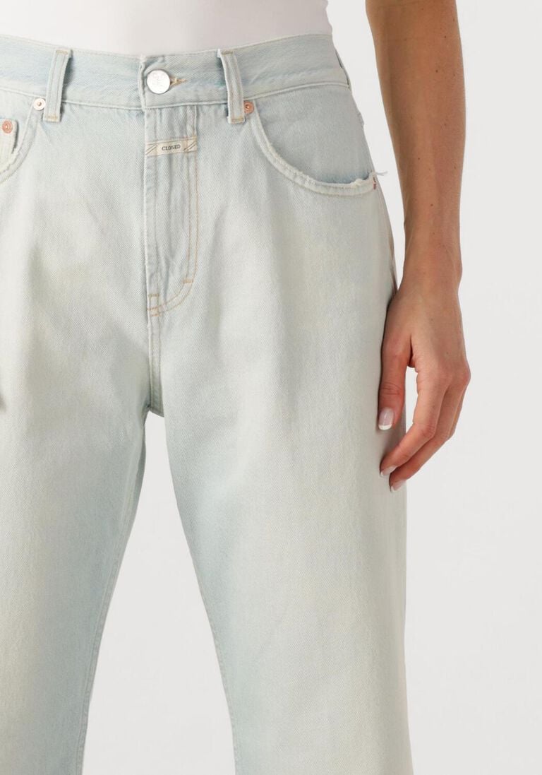 lichtblauwe closed straight leg jeans jonta