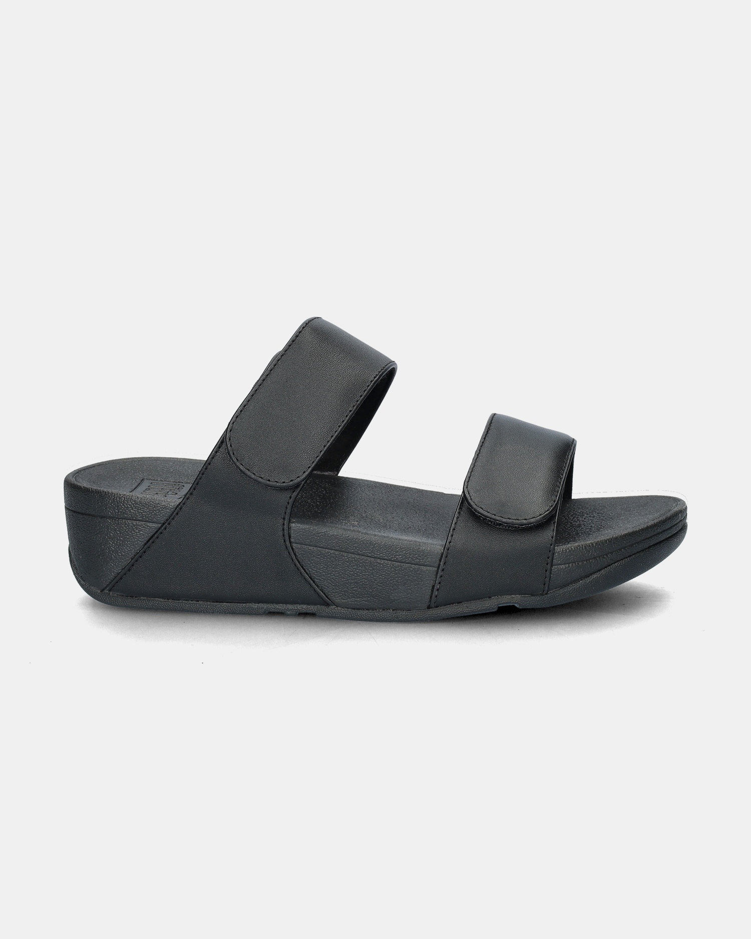 Fitflop Lulu Leather Slippers  - zwart