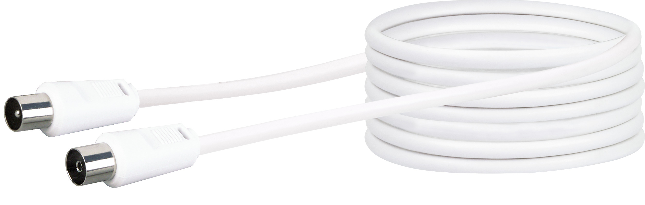 Schwaiger KVK275 7,5 meter IEC witte antenne aansluitkabel