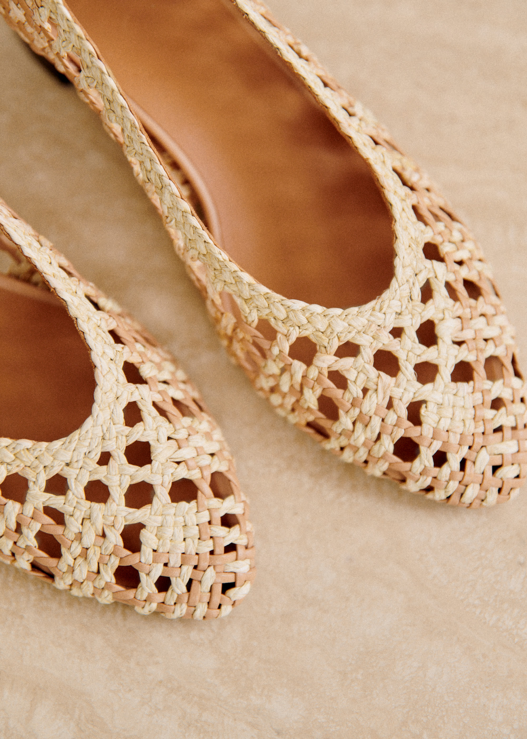 Escarpins Anya - Naturel tressé - SOULIERS/SOULIERS Babies 5906250