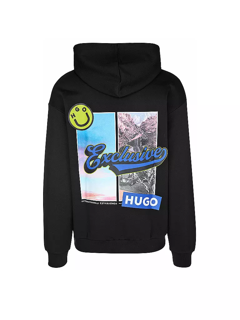 HUGO Kapuzensweater - Hoodie NERRAIN schwarz