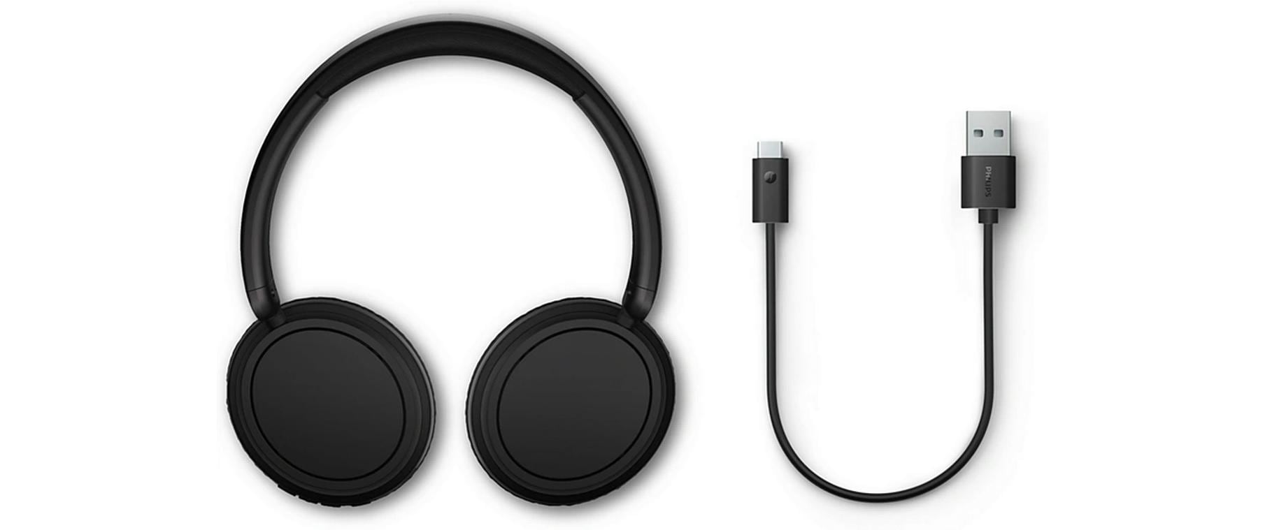 Wireless Over-Ear-Kopfhörer Serie 5000 SchwarzKabellose Over-Ear-Kopfhörer mit langer Akkulaufzeit und passive Geräuschunterdrückung