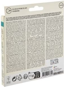 Nassau - Fine Art Stiften - 12pcs - Voor Porselein en Glas - Vaatwasmachinebestendig