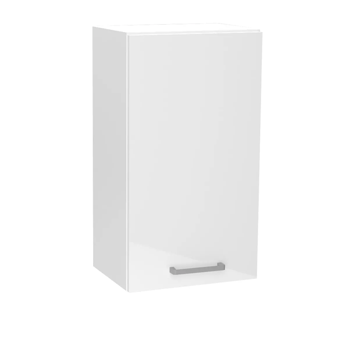 Pegane Meuble haut de cuisine - Blanc avec 1 porte
