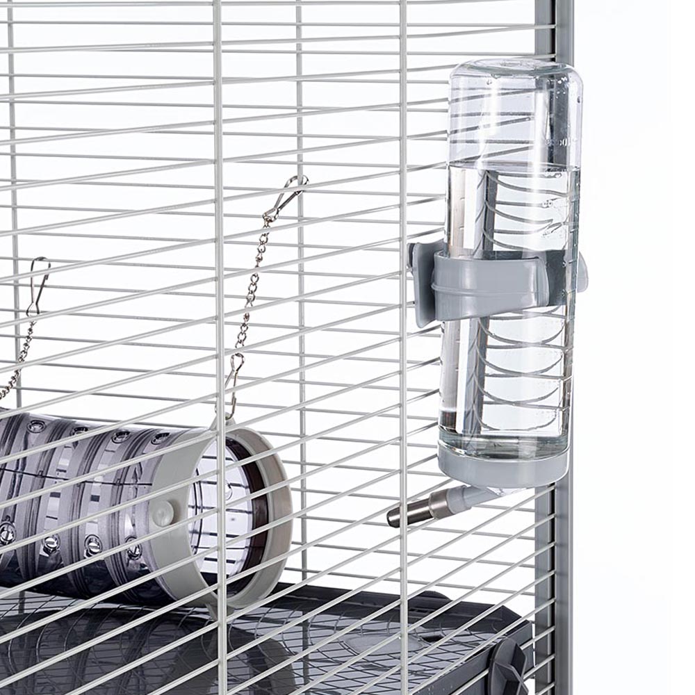 Ferplast cage pour rongeurs furet xl pour furets, chinchillas, en métal, accessoires inclus : mangeoire, abreuvoir, coin wc,