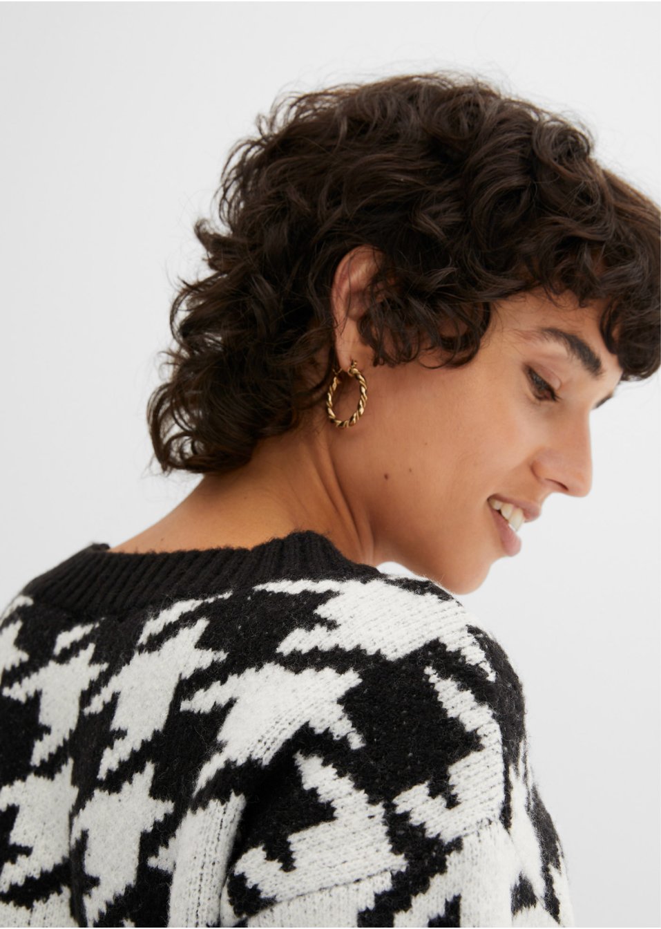 Pull en maille à col rond