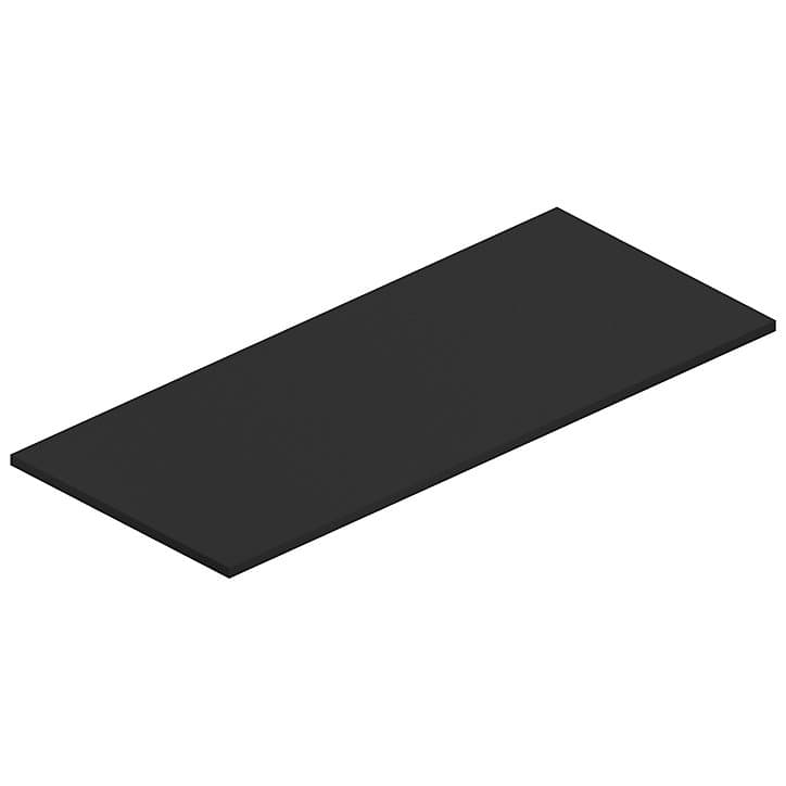 Plan de toilette pour vasque à poser noir Pura 120 cm