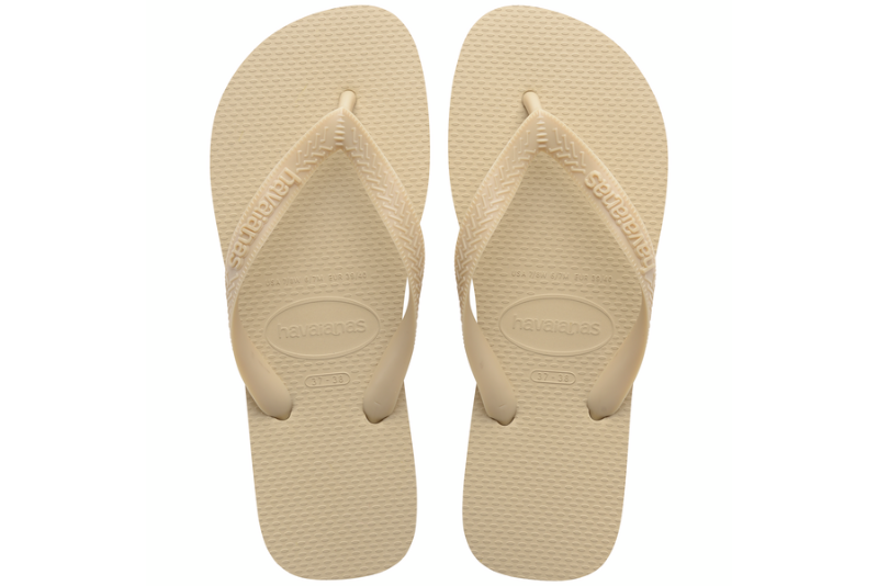 HAVAIANAS TOP KLIPKLAPPER I LYSEGRÅT GUMMI