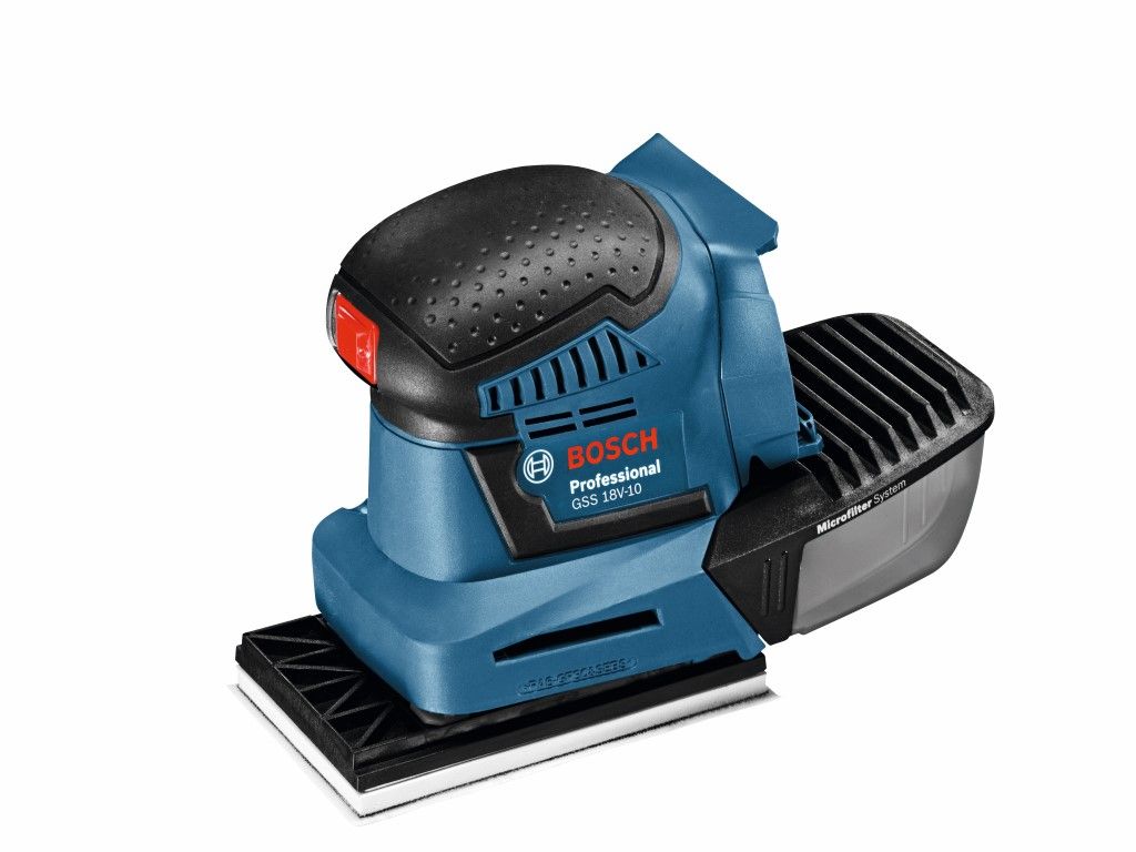 Bosch GSS 18V-10 Li-ion accu vlakschuurmachine body in L-Boxx - 06019D0202