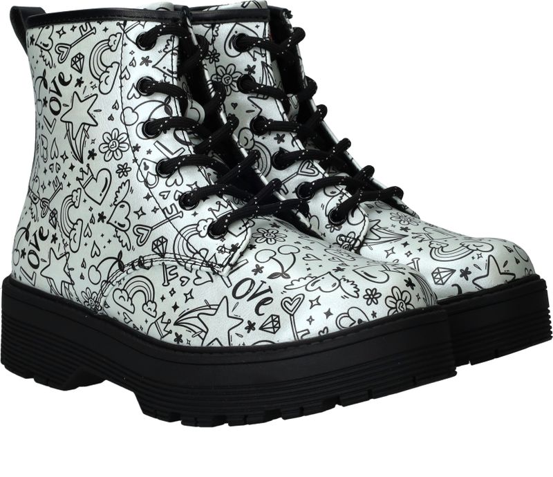 Skechers Gravlen Hi Boots Zilver Meisjes
