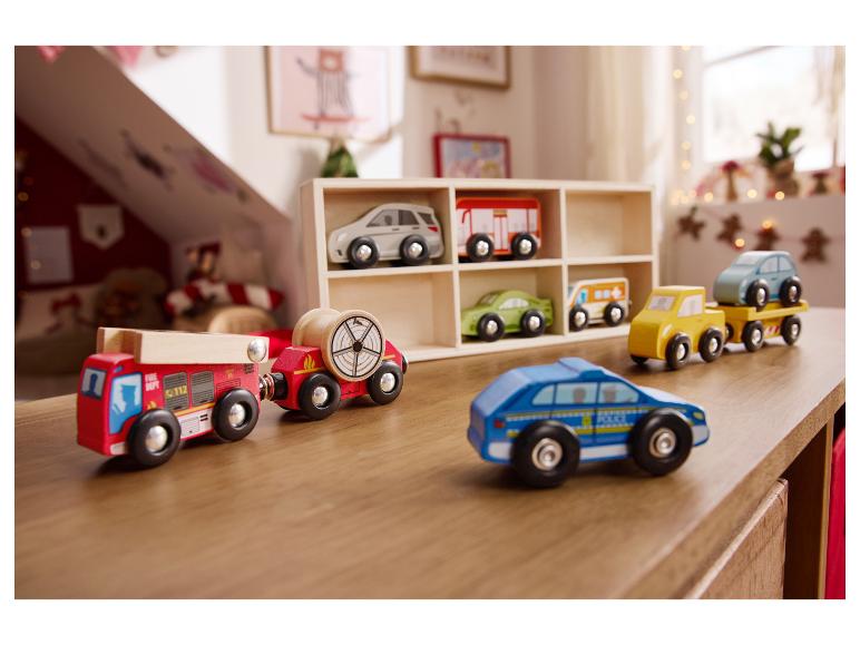 Houten speelgoed auto's