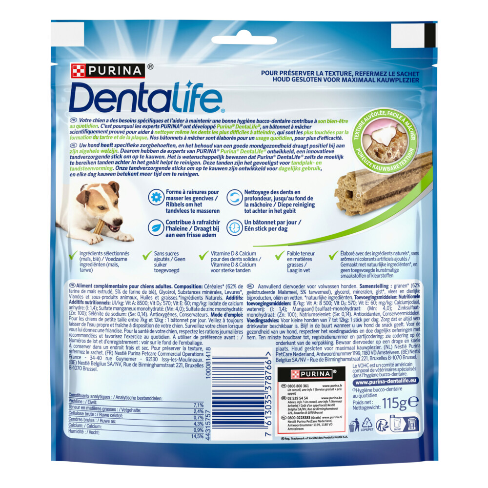 DentaLife Kauwstaaf Small 7 - 12 kg7 stuks