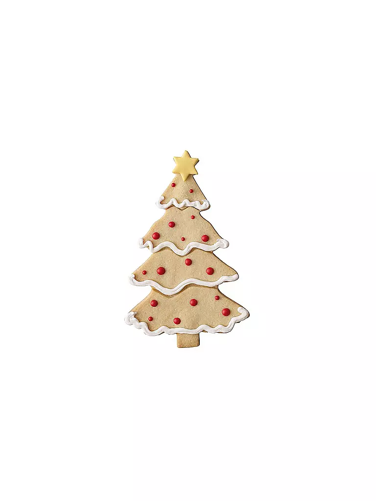 RBV BIRKMANN XXL Ausstechform Christbaum 18,5cm Edelstahl silber