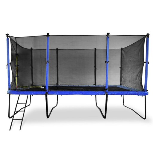 Cama elástica retangular profissional Tomahok 4,50x3,00m - Suporta até 170 kg