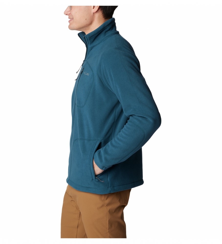 Jaqueta de lã Columbia Fast Trek II com zíper frontal, azul