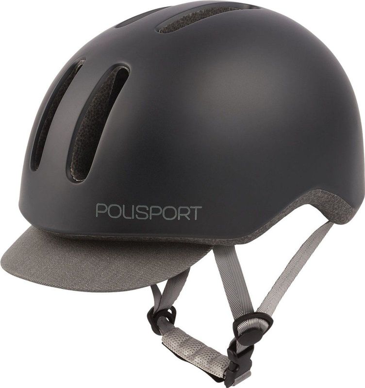 Polisport - Commuter - Fietshelm - Mat Zwart/grijs
