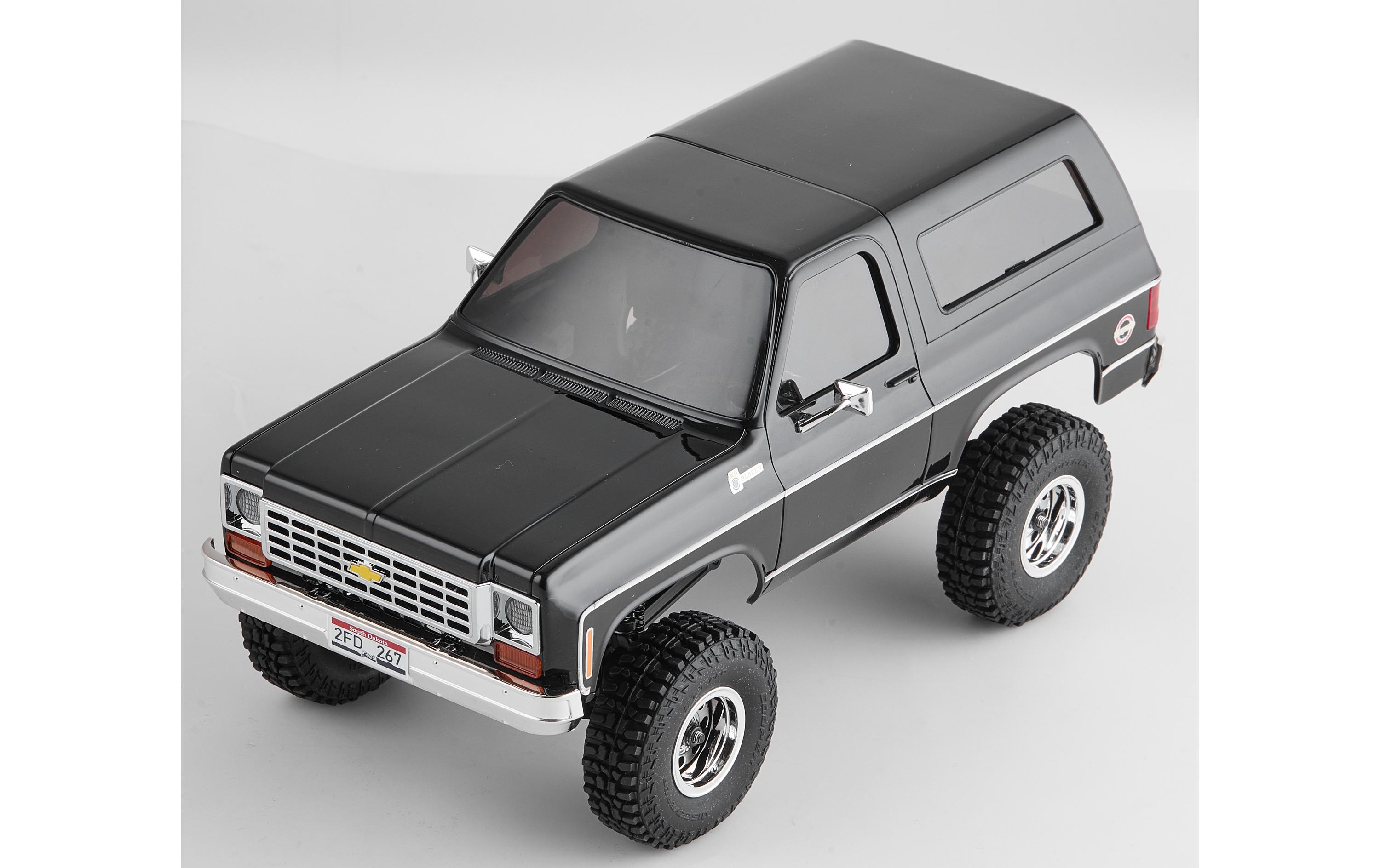 Scale Crawler Chervolet K5 Blazer, Schwarz, RTR, 1:24<br>FCX24 Mini Rock Crawler mit detaillierter Chevy Blazer Karosserie und 2-Gang Getriebe