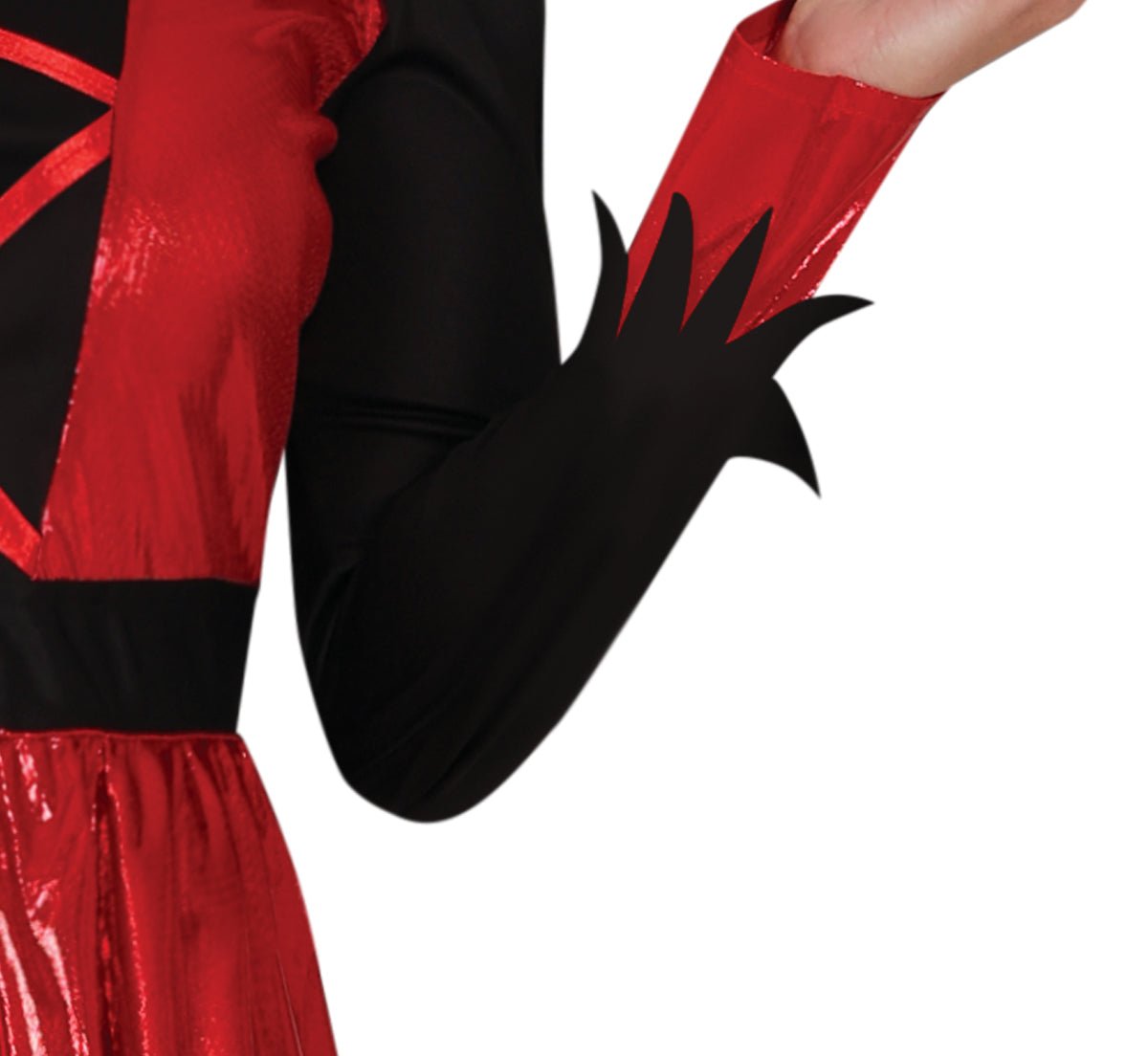 Halloween Jurk Zwart Rood Dames Duivel