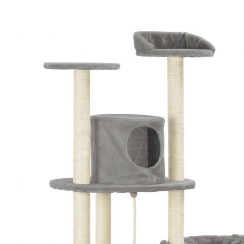 arranhador de sisal cinza para gatos