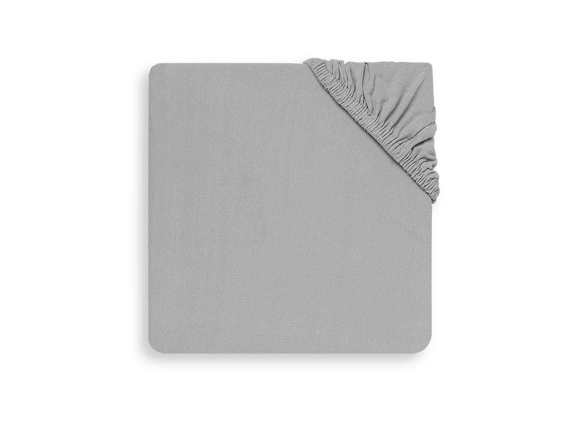 Jollein katoenen hoeslaken wieg 40x80/90cm soft grey
