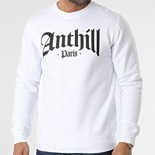 Sweat Crewneck Gothic Blanc Noir