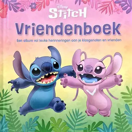 Vriendenboek Lilo en Stitch - Vriendenboekje - Vierkant - 16,5x16,5 cm - Hardcover
