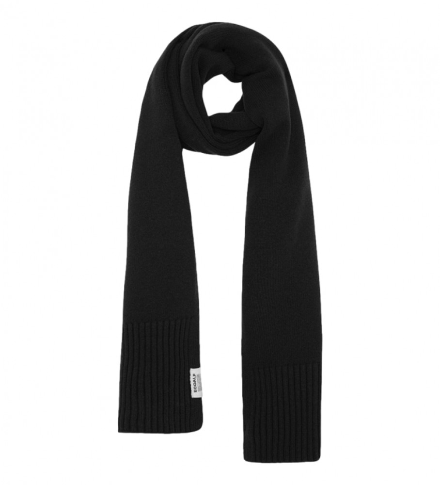Cachecol ECOALF Woolalf de Lã Reciclada Preto