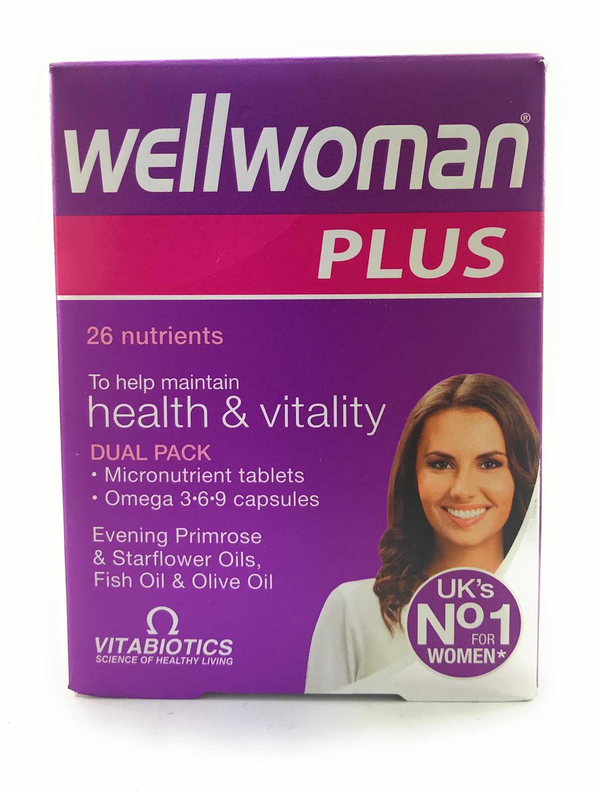 Vitabiotics Wellwoman Plus 3-6-9 28 comprimidos + 28 cápsulas