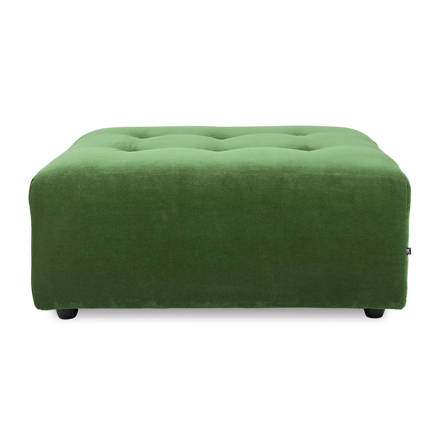 Hocker Vint royal velvet green