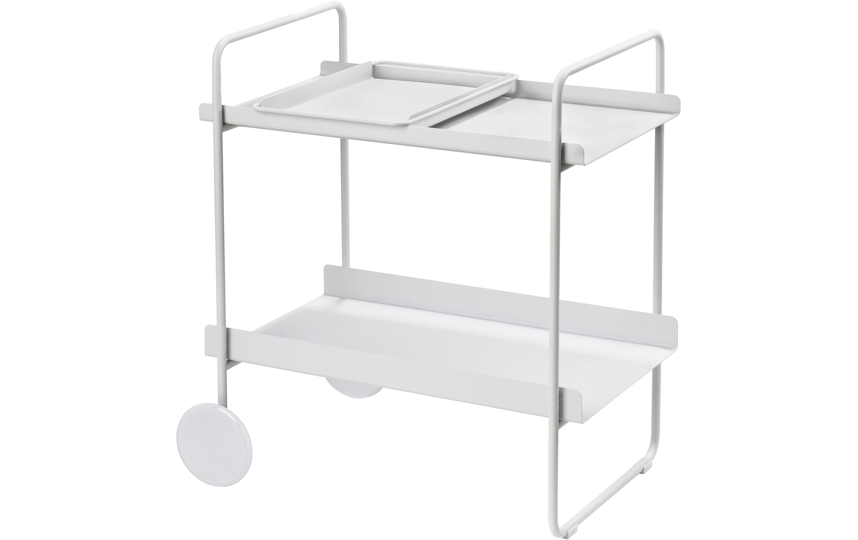 Servierwagen A-Collection Hellgrau<br>Cocktail-Trolley mit Rollen