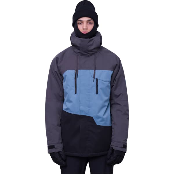 Veste snowboard 686 MNS GEO INSULATED JACKET CHARCOAL BLUE BLACK