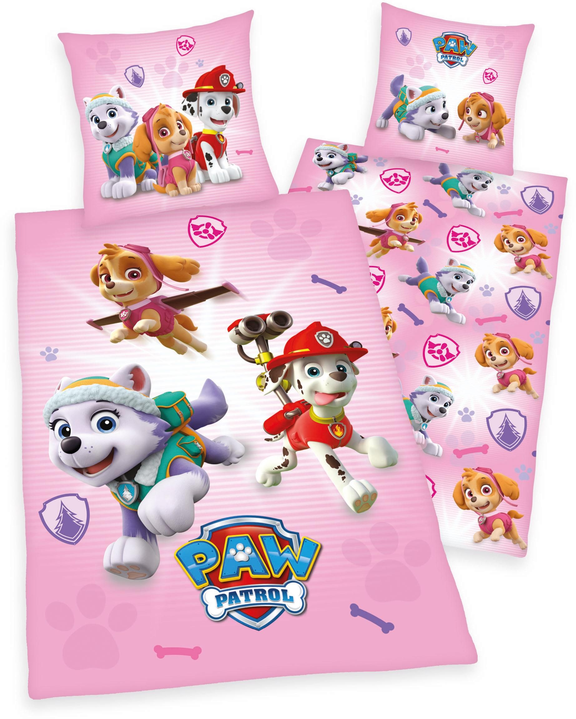 PAW PATROL Kinderbettwäsche »Paw Patrol« 2 Stk. tlg. mit tollem Motiv
