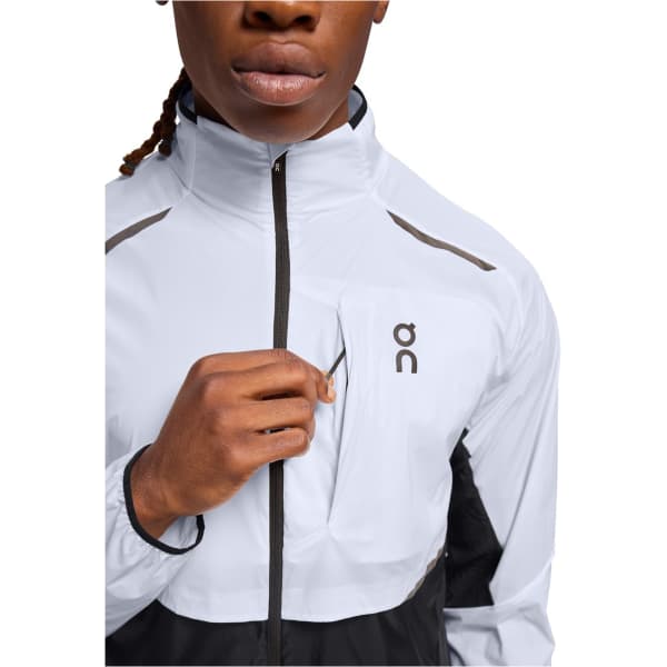 Veste running ON RUNNING WEATHER JACKET M WHITE/BLACK