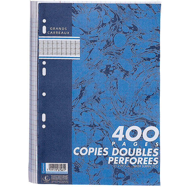 Copie double A4 grands carreaux x400