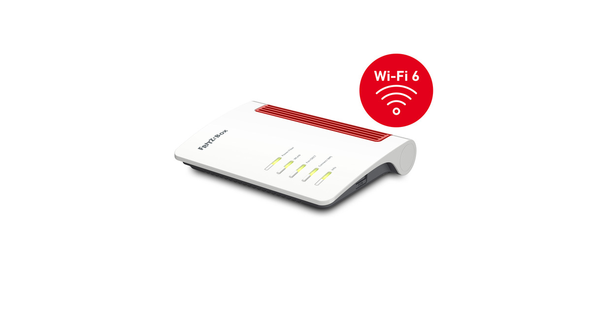 FRITZ!Box 5530 Fiber Edition International router  (Wit/rood)