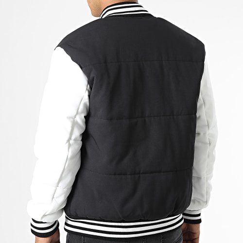 Veste Teddy Noir Blanc