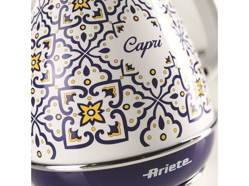Ariete Wasserkocher Capri ARI-2869-CAP 1.7 l, Blau Elektrischer Wasserkocher