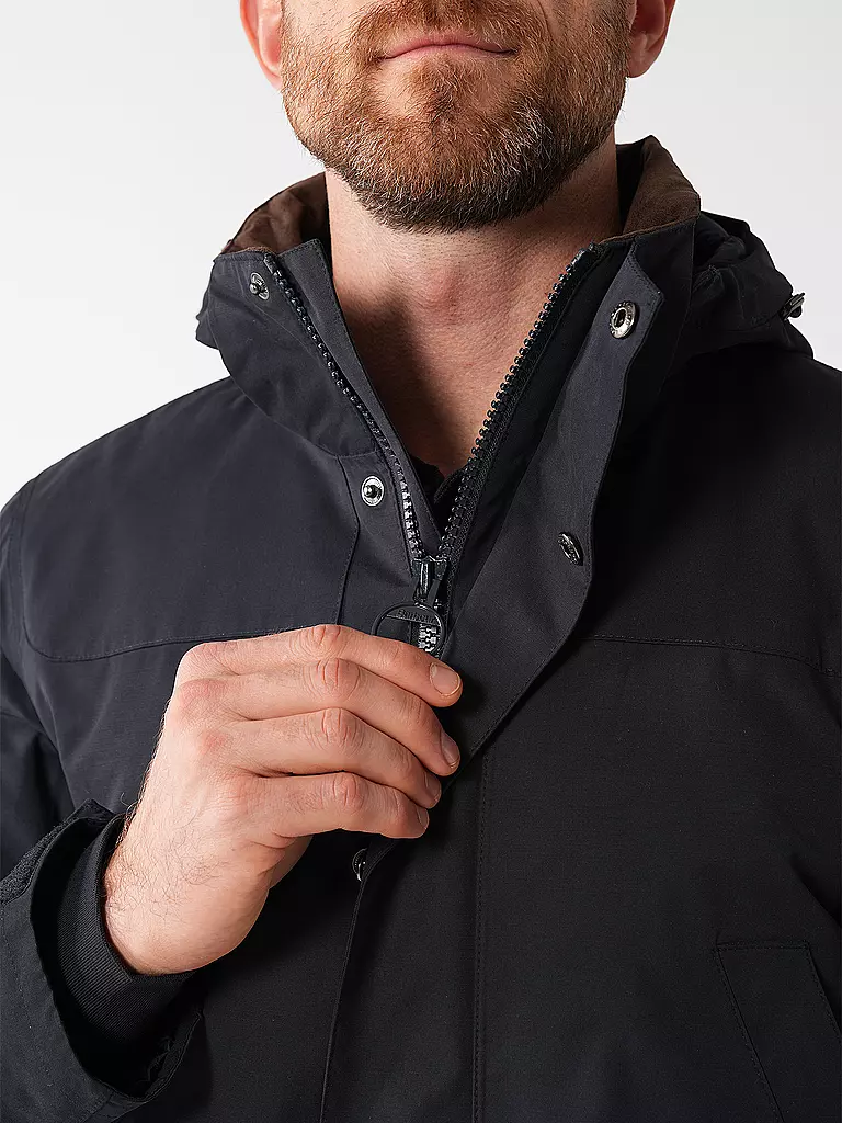 BARBOUR Parka BROCKSTONE dunkelblau