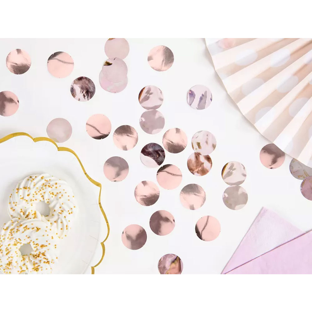 (8g) Ø15mm Konfetti Party Dekoration Runde Streukonfetti Tischdekoration Metallic - Bunt