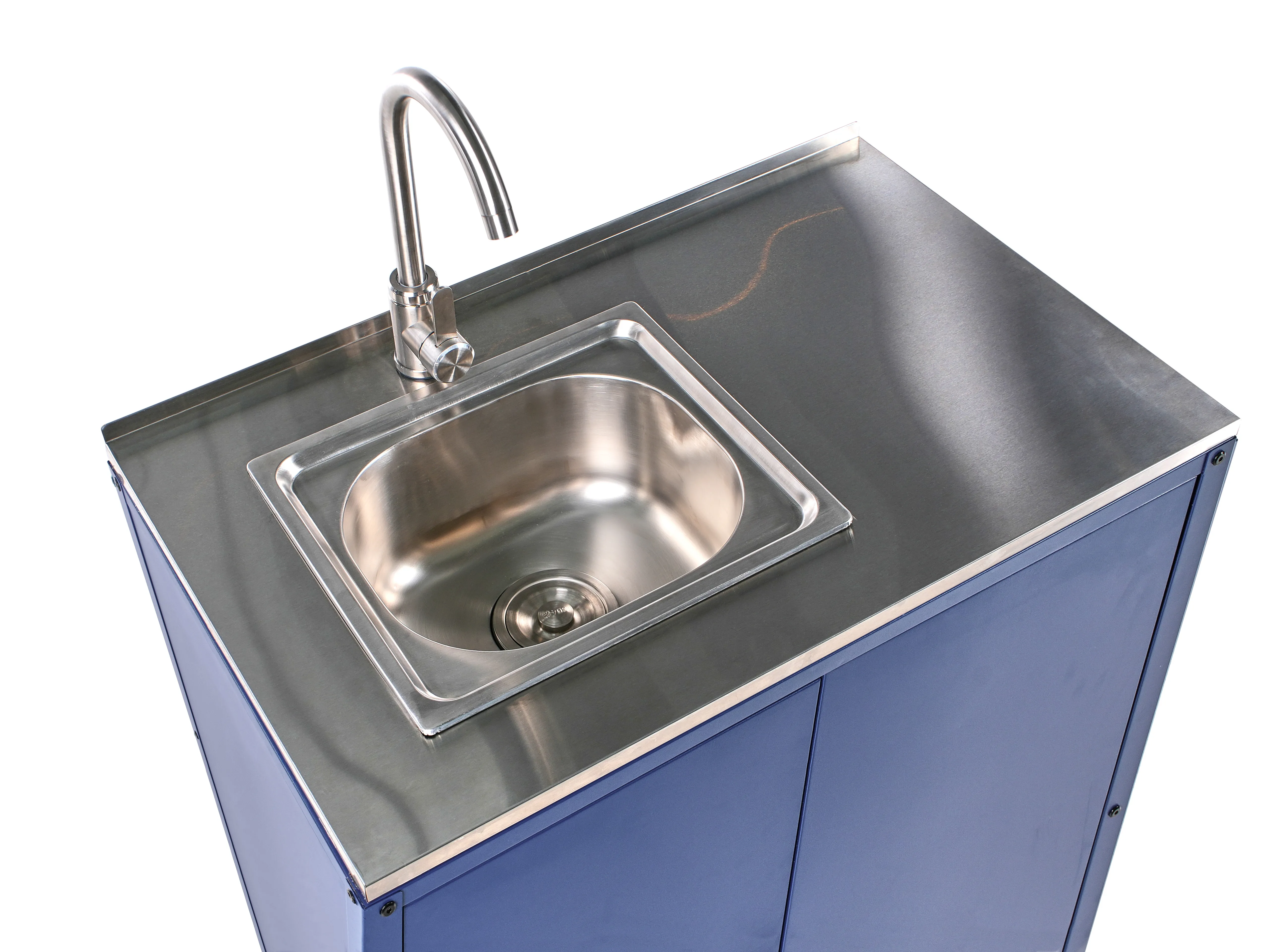 Tuin keukenset 3-delig met spoelbak VILAMA Metaal Blauw