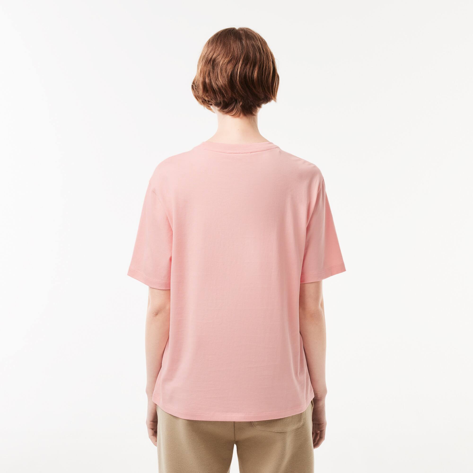 Damen-T-Shirt aus Premium-Baumwolle T-Shirts - Rosa - Lacoste - Damen