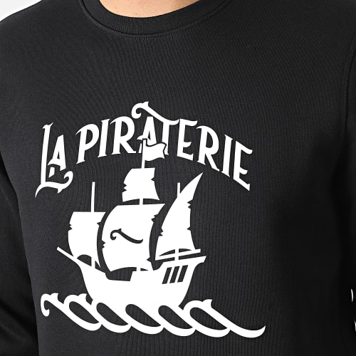 Sweat Crewneck Bateau Noir Blanc